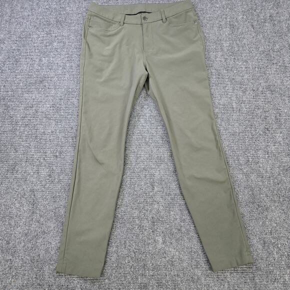 Lululemon ABC Classic Fit Mens 33x31 Green Warpstreme Stretch